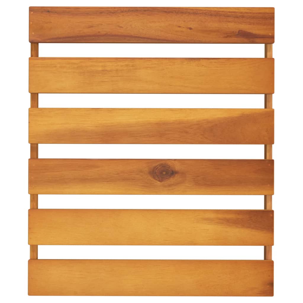 3-Tier Folding Shelf Brown 43x31x63 cm Solid Wood Acacia - Newstart Furniture
