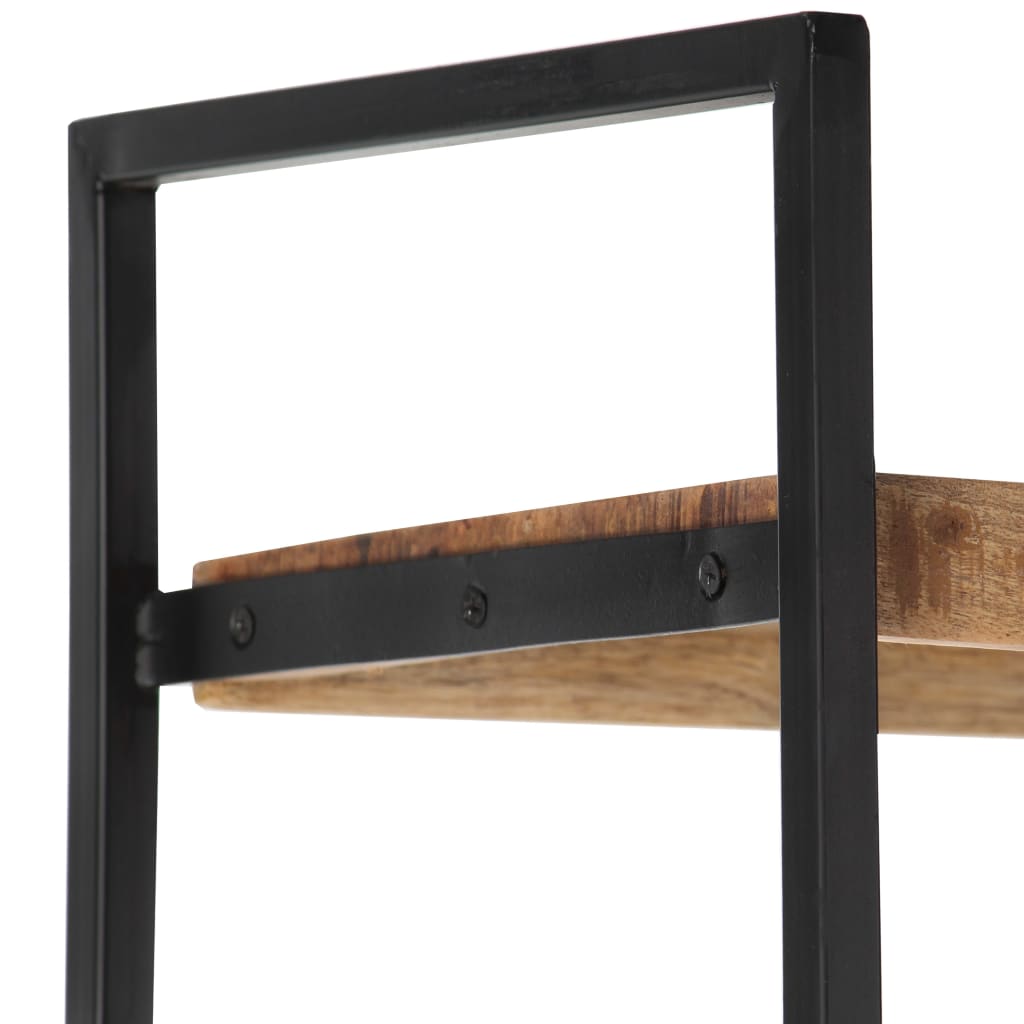 4-Tier Bookcase 80x30x180 cm Rough Mango Wood - Newstart Furniture