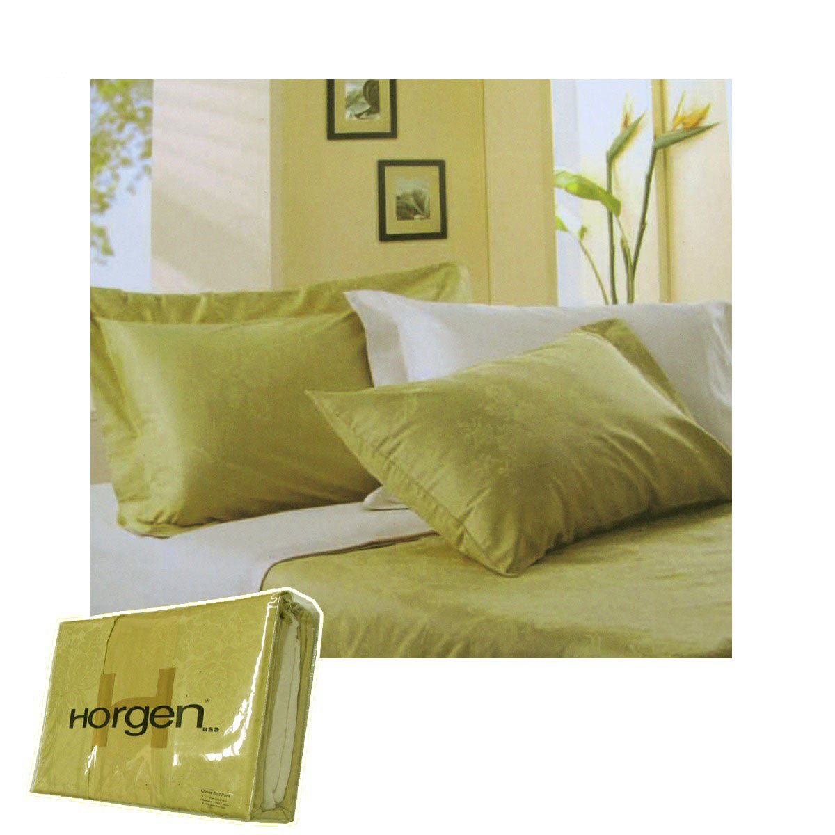 410TC Horgen Vinelet Green Bed Pack King - Newstart Furniture
