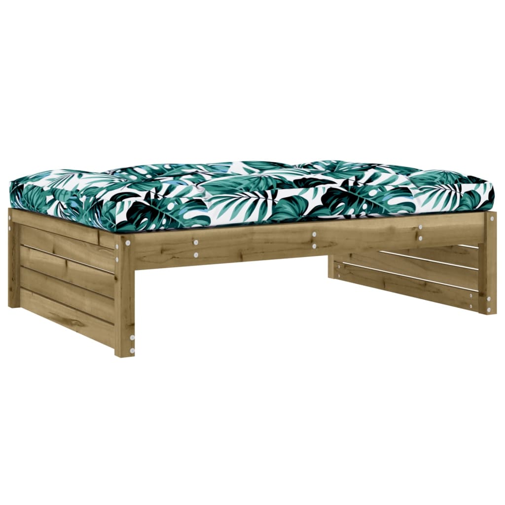5 Piece Garden Lounge Set with Cushions Impregnated Wood Pine - Newstart Furniture