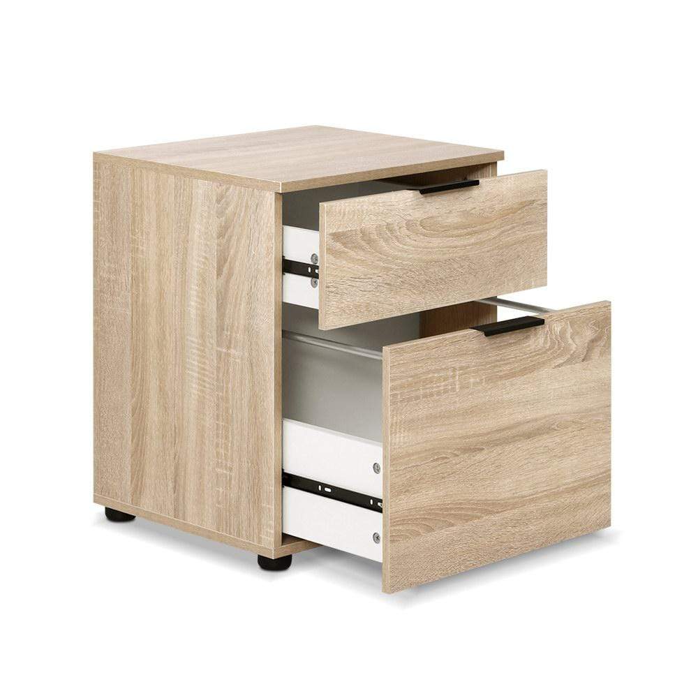 2-Drawer Wood Filing Cabinet - Newstart Furniture