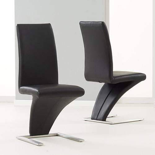 2 X Z Chair Black Colour - Newstart Furniture