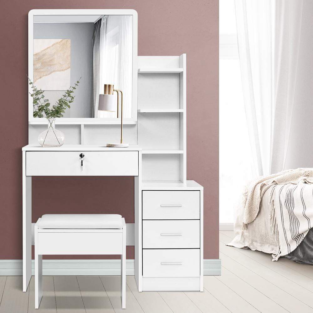 Artiss Mirror Dressing Table - Detailed View