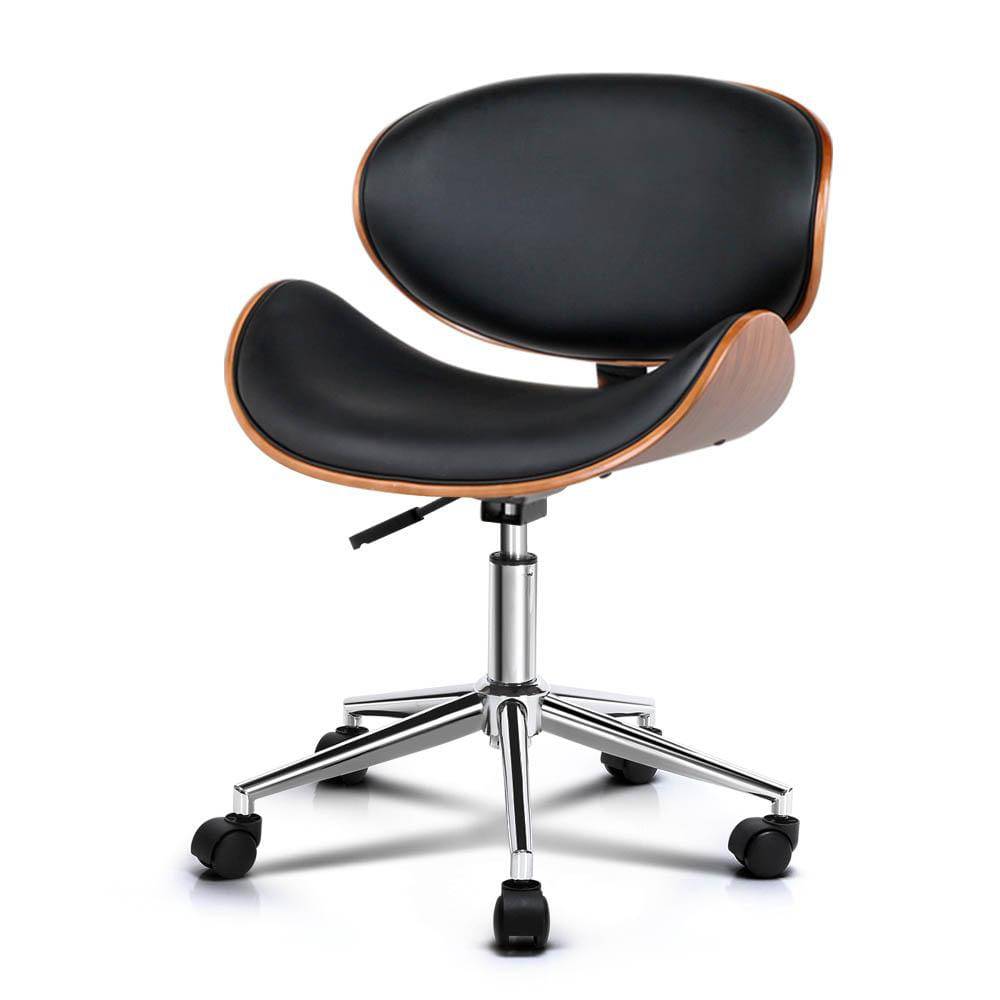 Artiss Leather Office Chair Black - Newstart Furniture