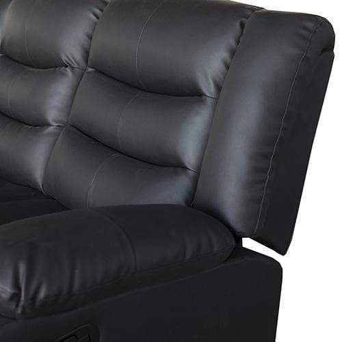 Fantasy Recliner Pu Leather 3R Black - Newstart Furniture