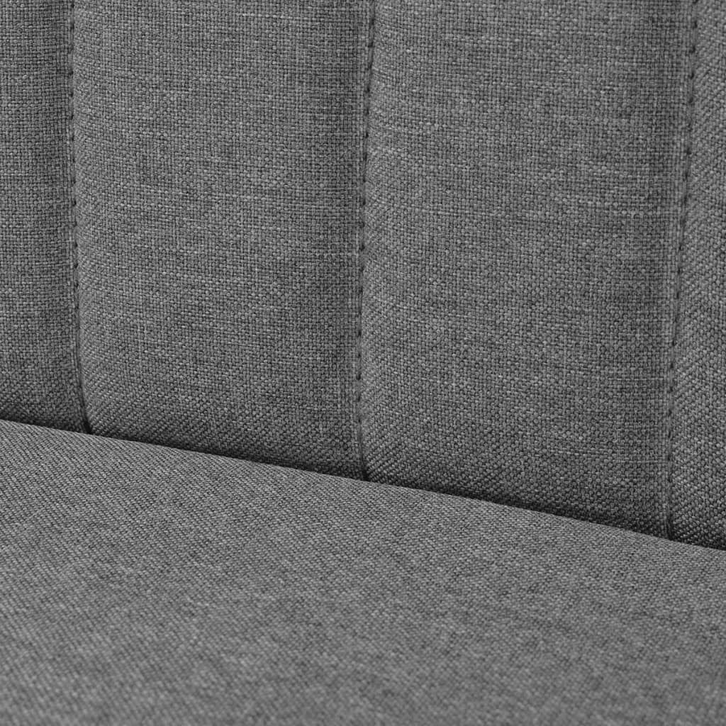 Sofa Fabric 117x55.5x77 cm Light Grey - Newstart Furniture