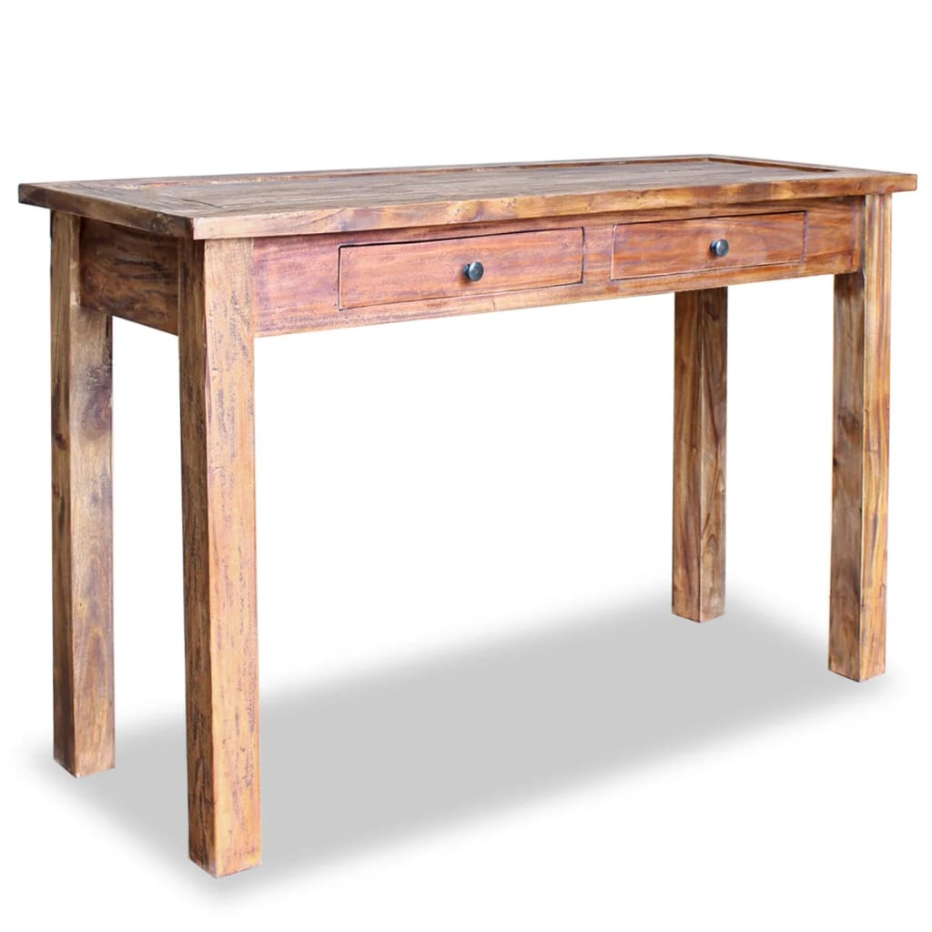 Console Table Solid Reclaimed Wood 123x42x75 cm - Newstart Furniture