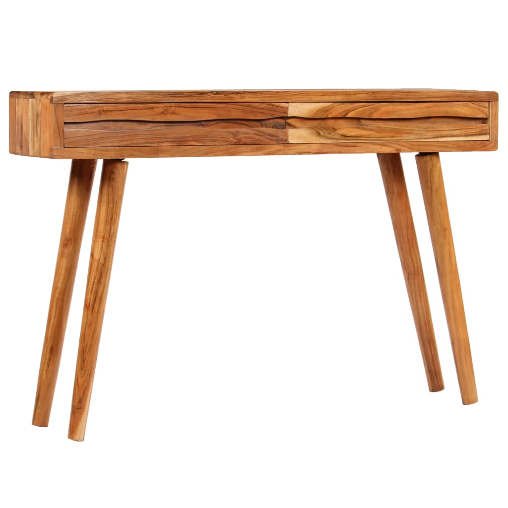 Console Table Solid Acacia Wood with Carved Drawers 118x30x80cm - Newstart Furniture
