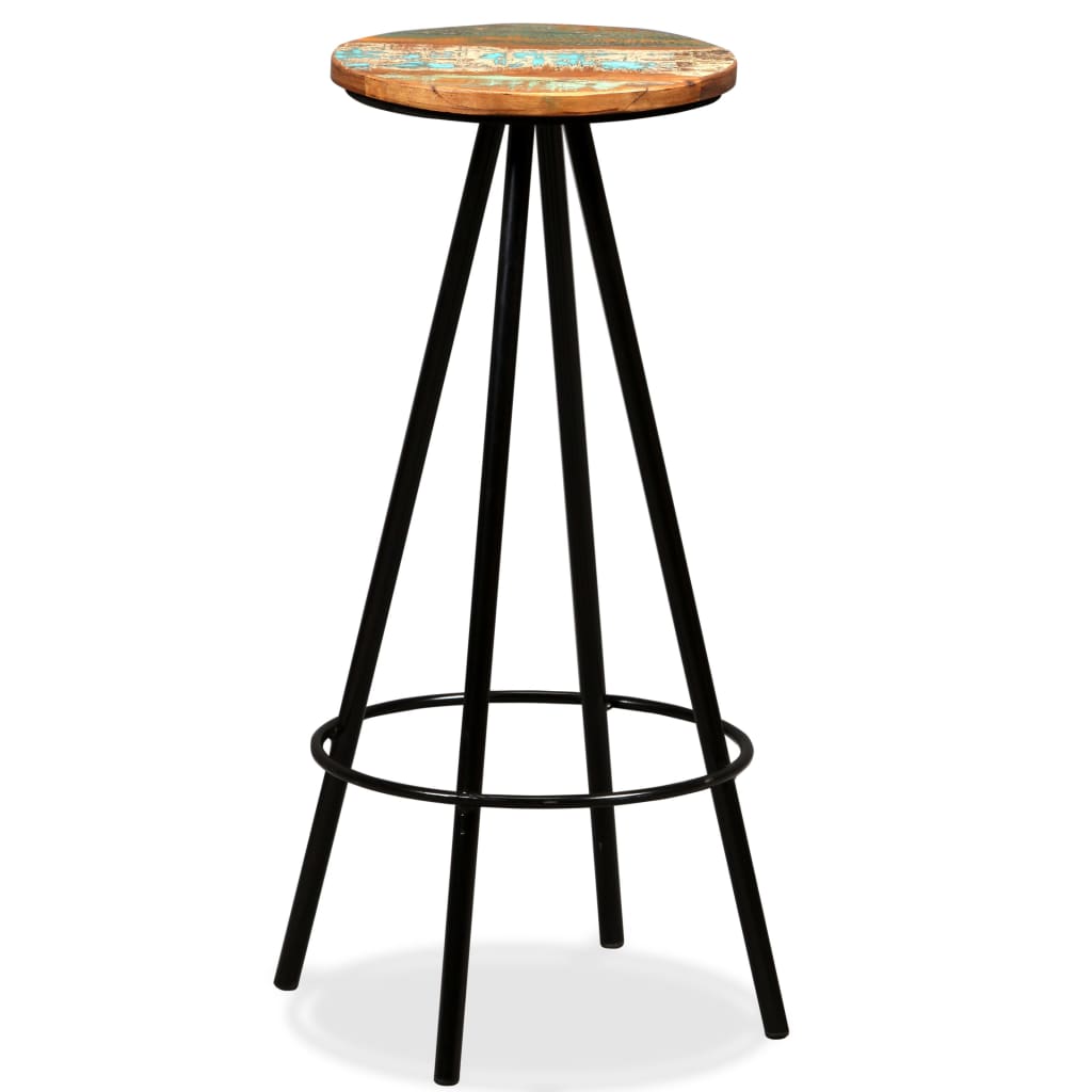 Bar Stools 4 pcs Solid Reclaimed Wood - Newstart Furniture