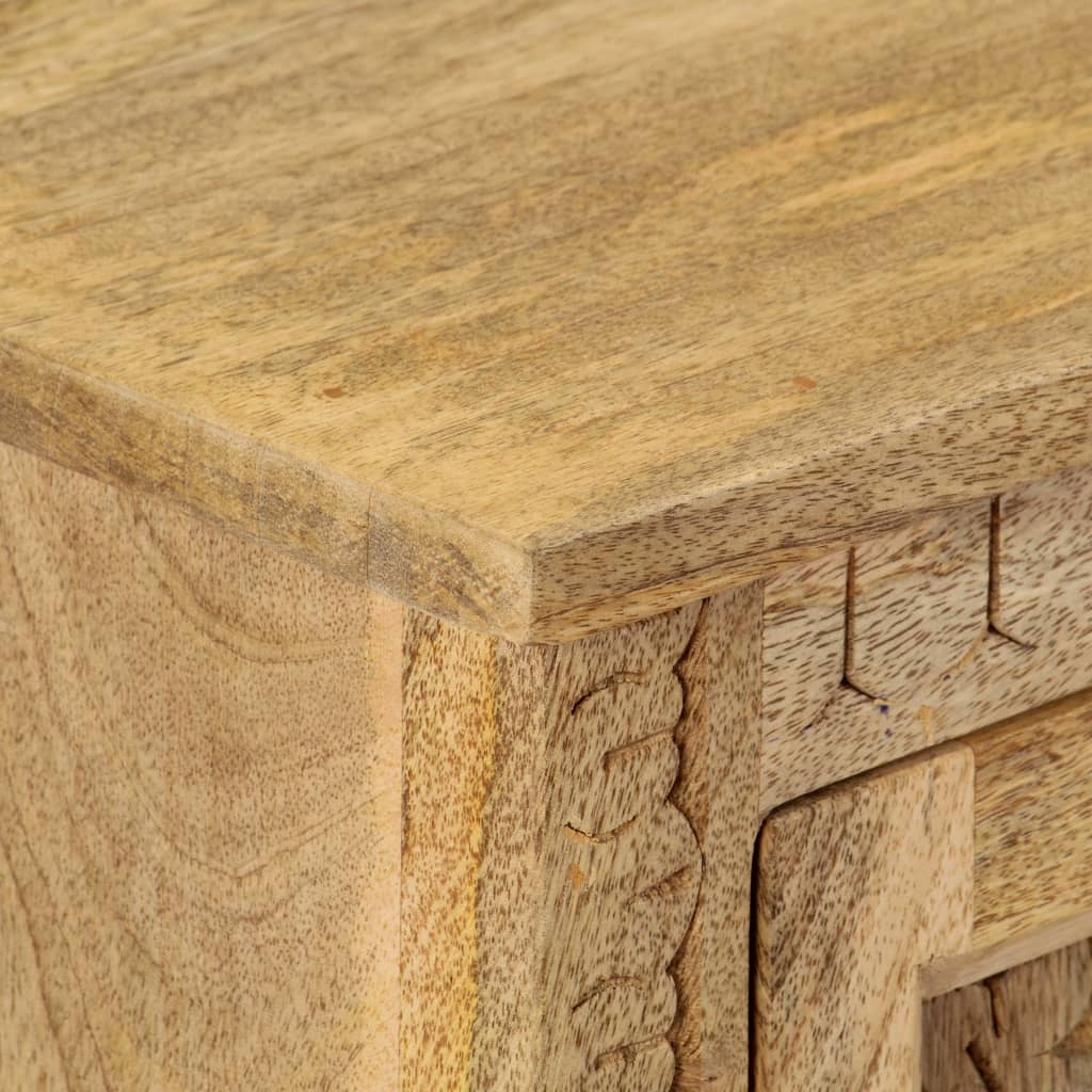 Bedside Table Solid Mango Wood 40x30x50 cm - Newstart Furniture