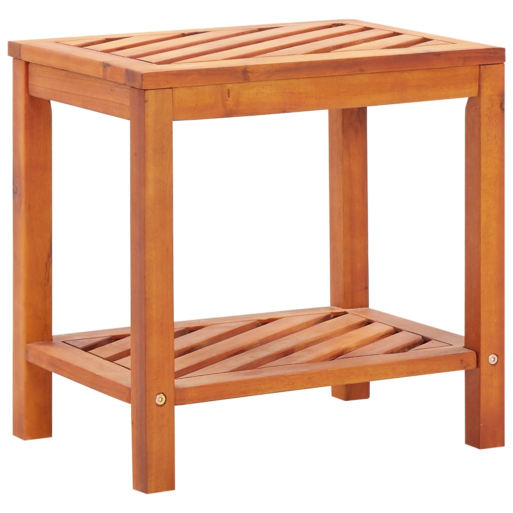 Side Table Solid Acacia Wood 45x33x45 cm - Newstart Furniture