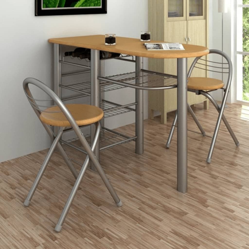 Kitchen / Breakfast Bar / Table and Chairs Set Wood - Newstart Furniture