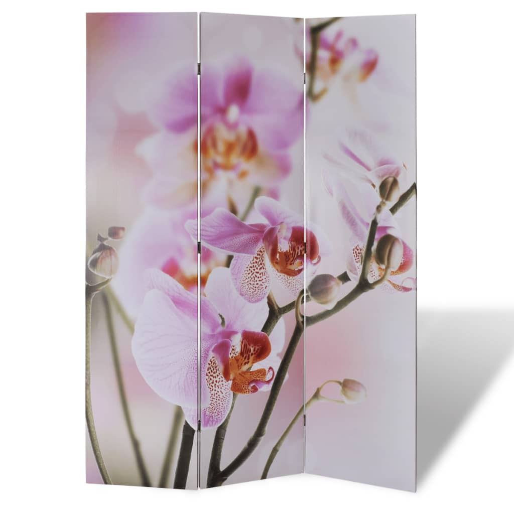 Folding Room Divider Print 120 x 170 Flower - Newstart Furniture
