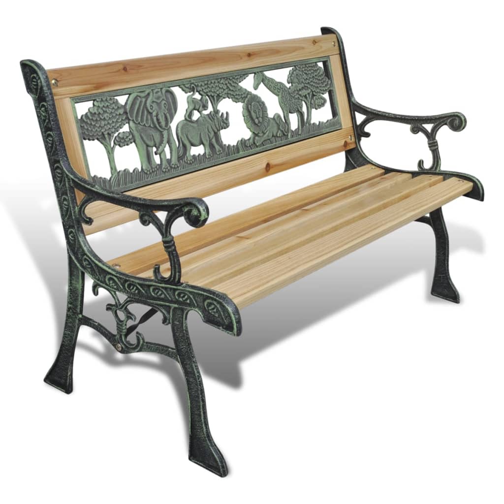 Children Garden Bench 84 cm Wood - Newstart Furniture