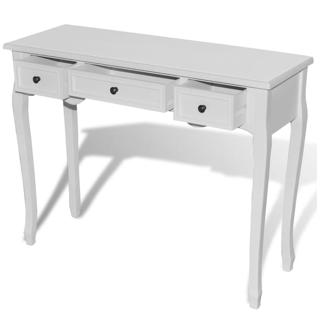 Dressing Console Table with Three Drawers White - Newstart Furniture
