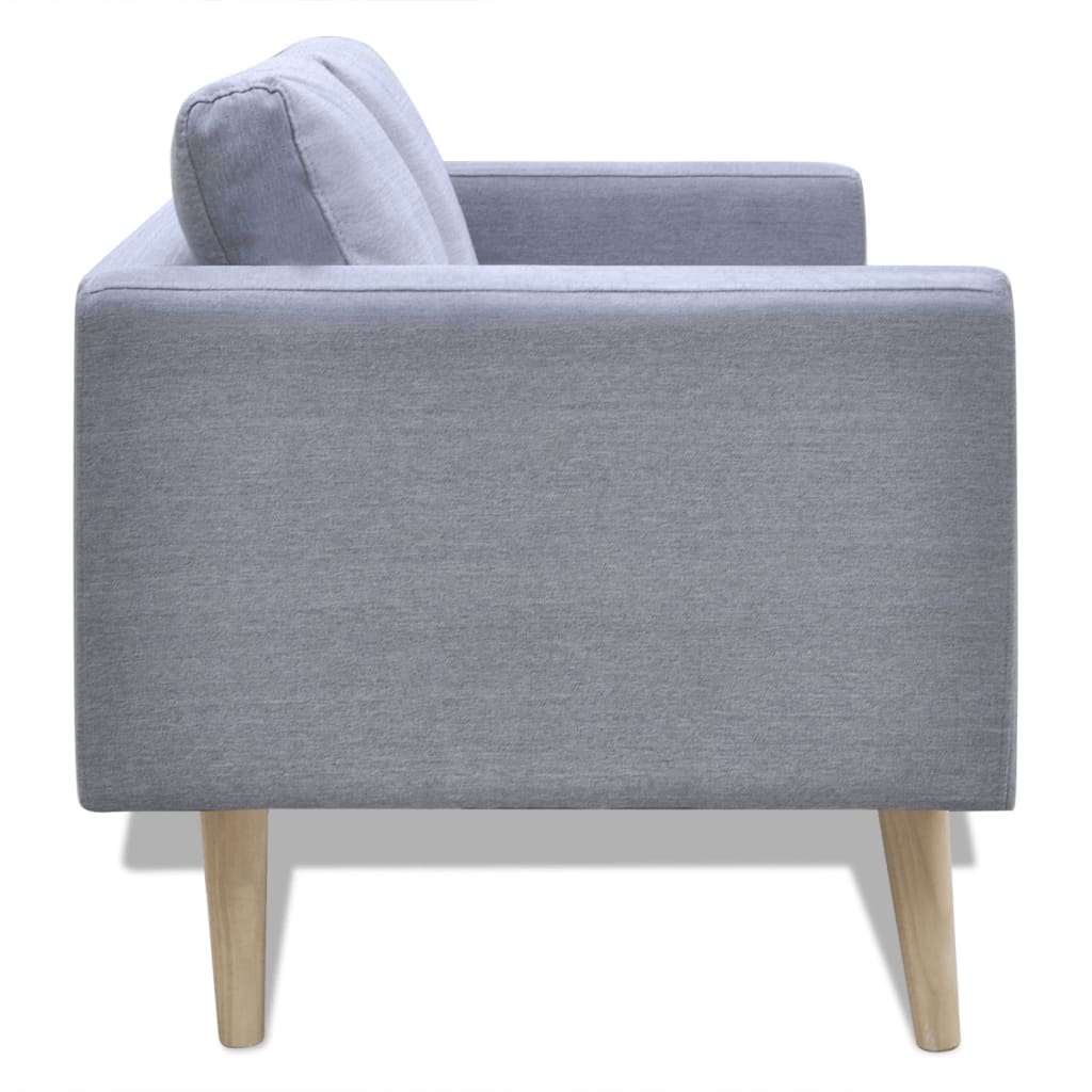 Sofa 2-Seater Fabric Light Grey - Newstart Furniture