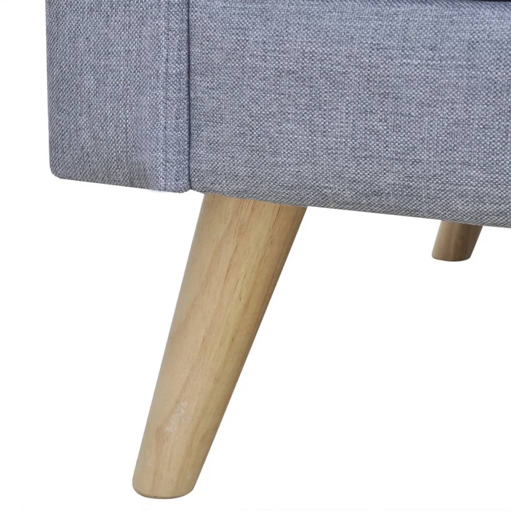Sofa 3-Seater Fabric Light Grey - Newstart Furniture
