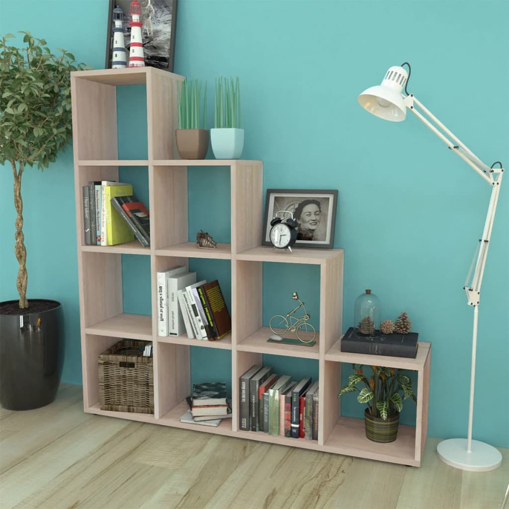 Staircase Bookcase/Display Shelf 142 cm Oak - Newstart Furniture