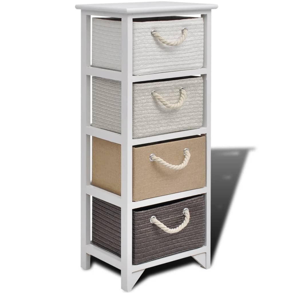 Storage Cabinet 4 Drawers Wood - Newstart Furniture