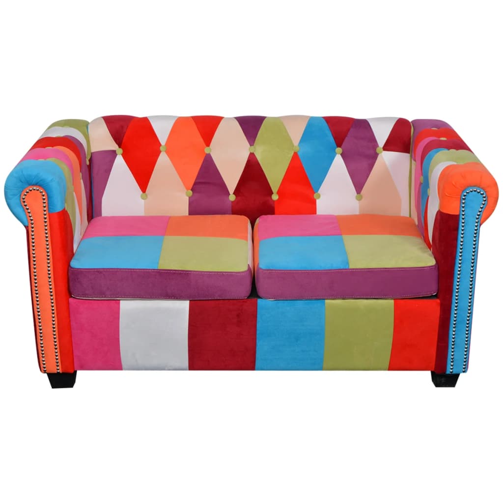 Chesterfield Sofa 2-Seater Fabric - Newstart Furniture