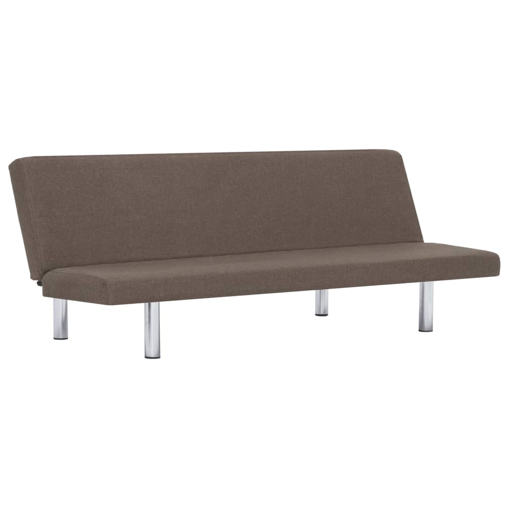 Sofa Bed Taupe Polyester - Newstart Furniture