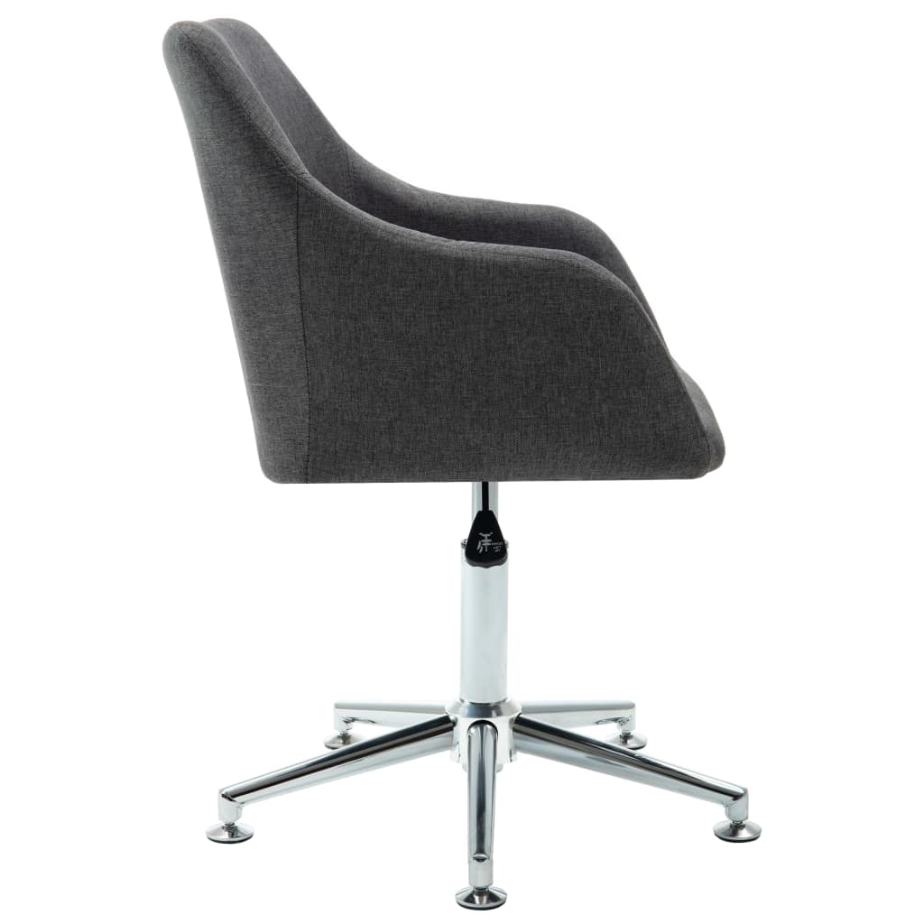 Swivel Dining Chair Dark Grey Fabric - Newstart Furniture