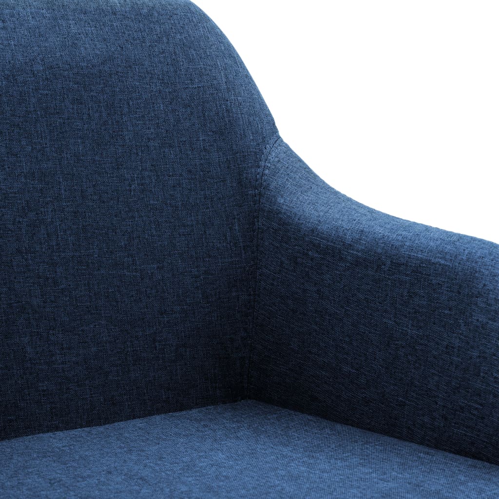 Swivel Dining Chair Blue Fabric - Newstart Furniture