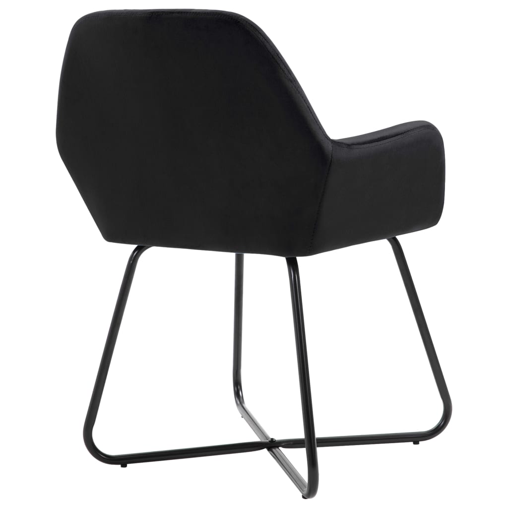 Dining Chairs 2 pcs Black Velvet - Newstart Furniture