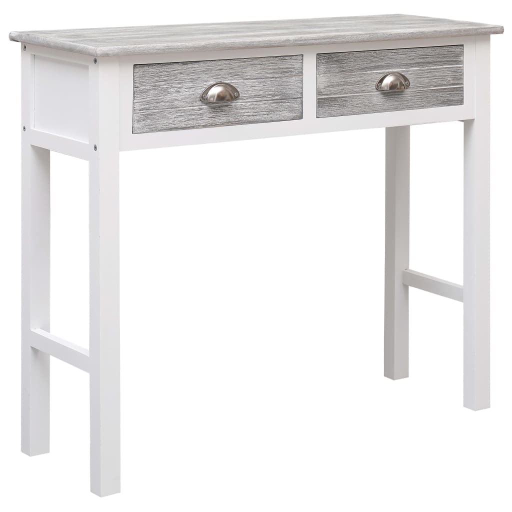 Console Table Grey 90x30x77 cm Wood - Newstart Furniture