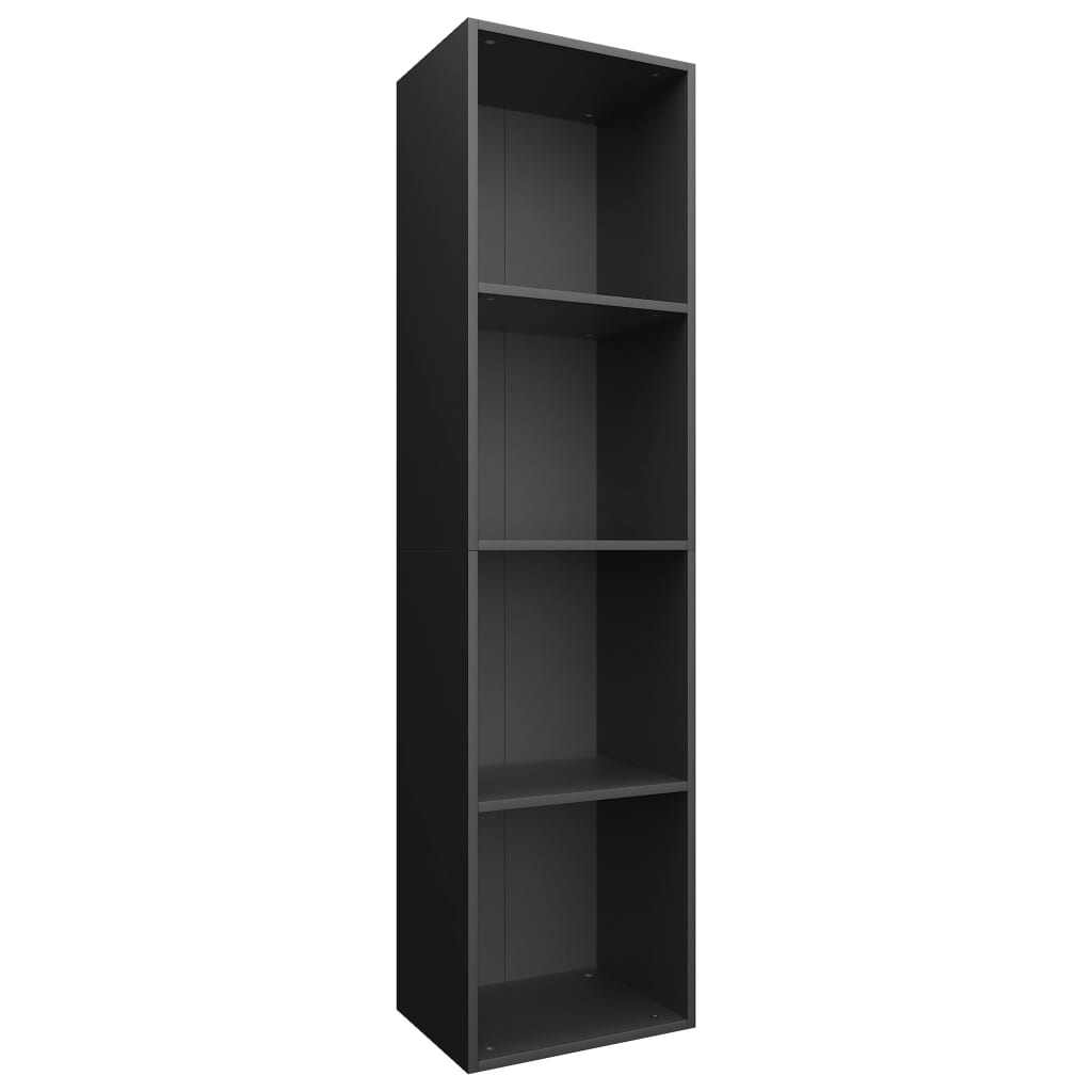 Book Cabinet/TV Cabinet Black 36x30x143 cm Engineered Wood - Newstart Furniture