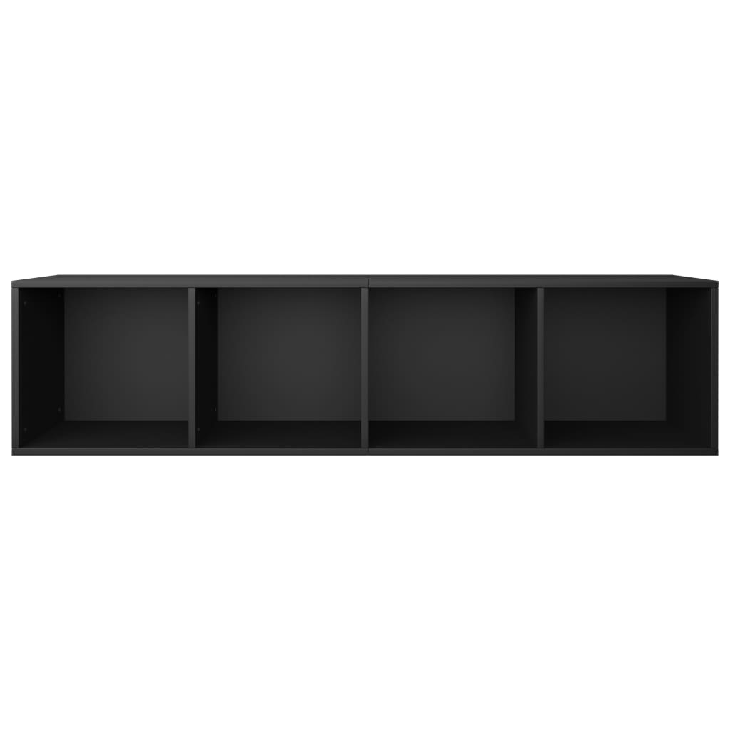 Book Cabinet/TV Cabinet Black 36x30x143 cm Engineered Wood - Newstart Furniture