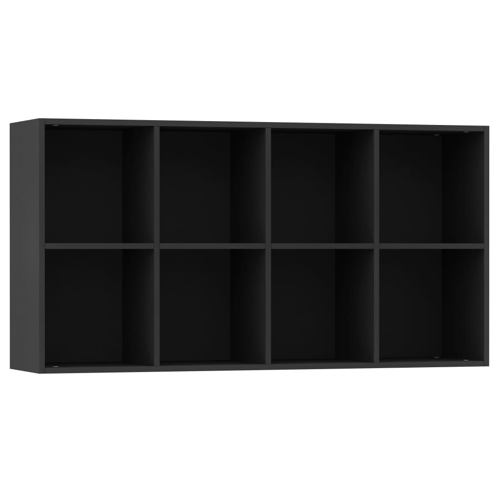 Book Cabinet/Sideboard Black 66x30x130 cm Engineered Wood - Newstart Furniture