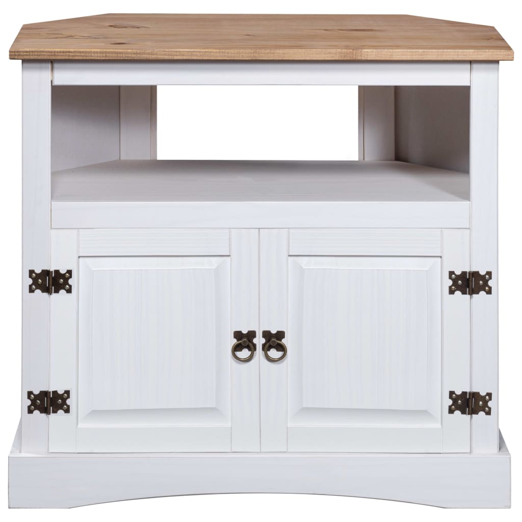 Console Table Mexican Pine Corona Range White 80x43x78 cm - Newstart Furniture