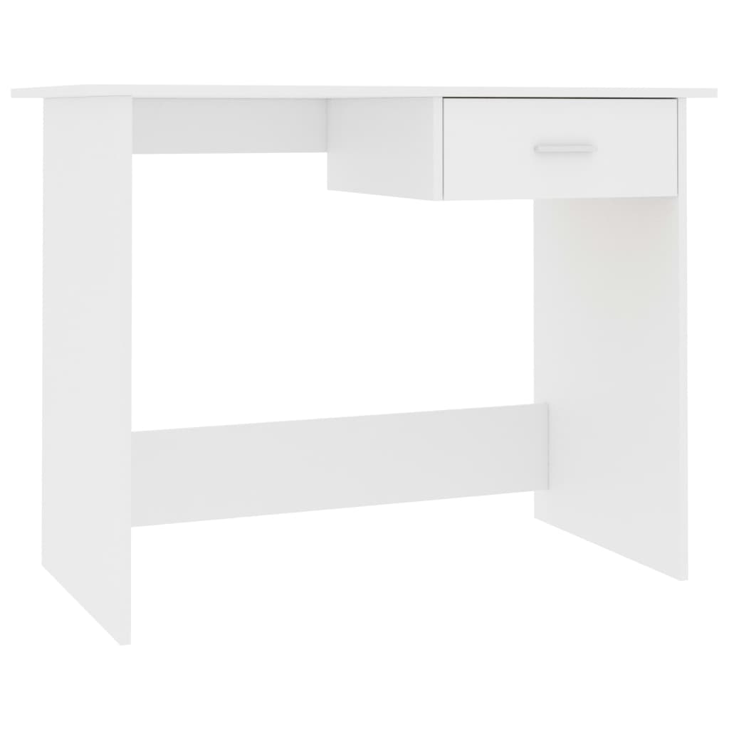 Desk White 100x50x76 cm Engineered Wood - Newstart Furniture
