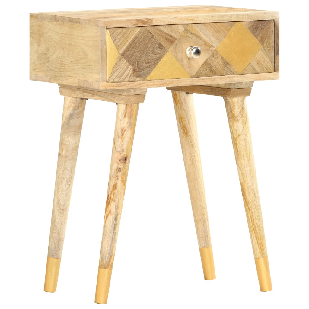 Bedside Cabinet 43x30x58 cm Solid Mango Wood - Newstart Furniture
