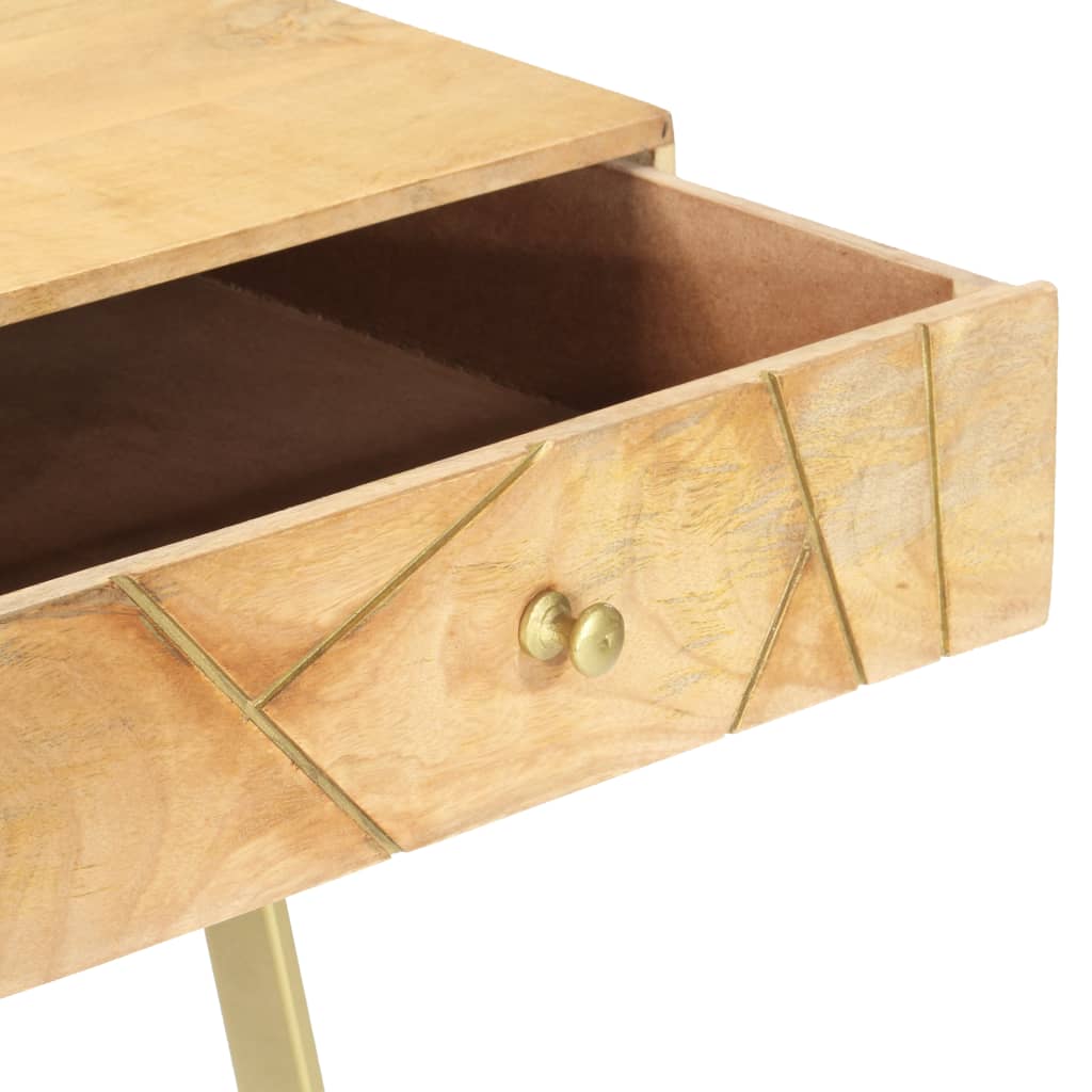 Writing Desk with Drawers 100x55x75 cm Solid Mango Wood - Newstart Furniture