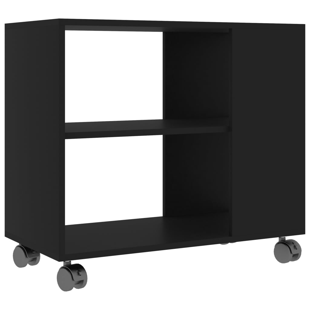 Side Table Black 70x35x55 cm Engineered Wood - Newstart Furniture