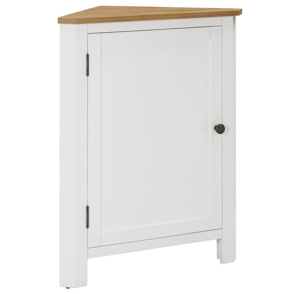 Corner Cabinet 59x45x80 cm Solid Oak Wood - Newstart Furniture
