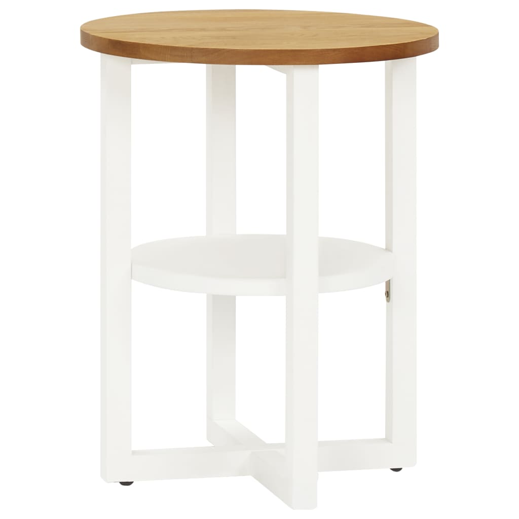 Lamp Table 40x50 cm Solid Oak Wood - Newstart Furniture