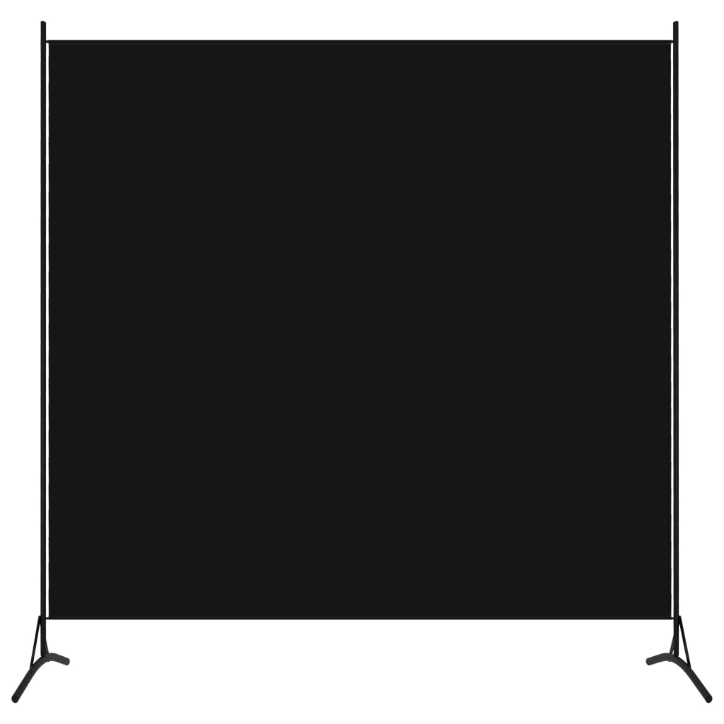 1-Panel Room Divider Black 175x180 cm - Newstart Furniture