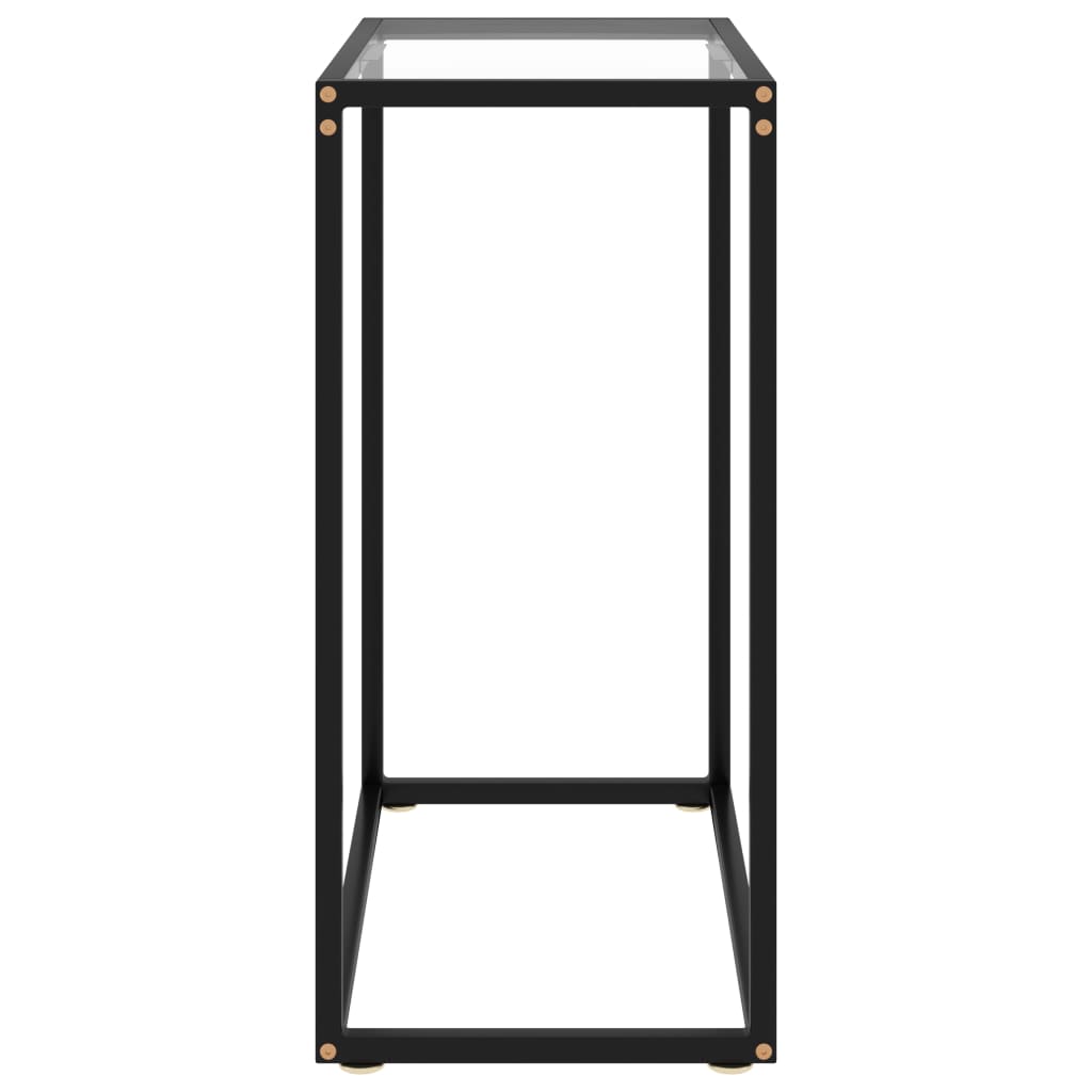 Console Table Transparent 60x35x75 cm Tempered Glass - Newstart Furniture