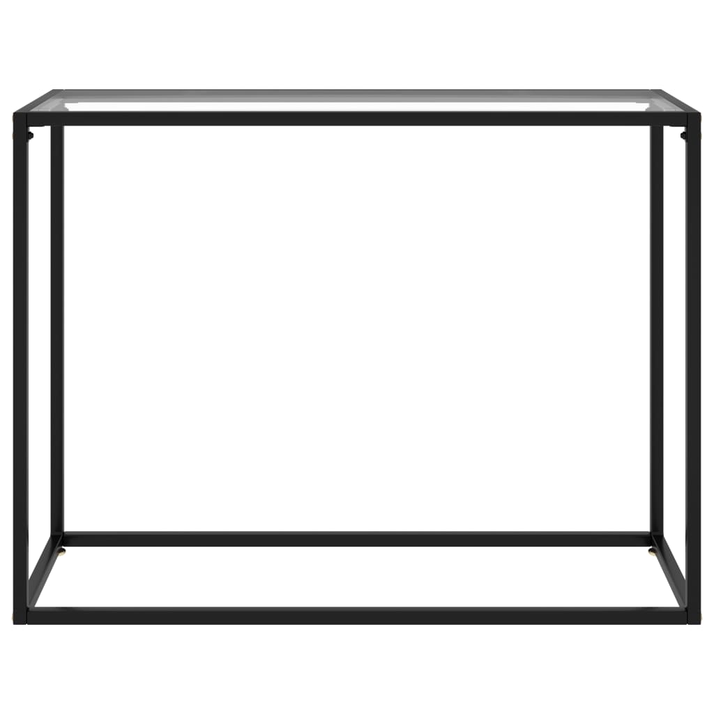 Console Table Transparent 100x35x75 cm Tempered Glass - Newstart Furniture