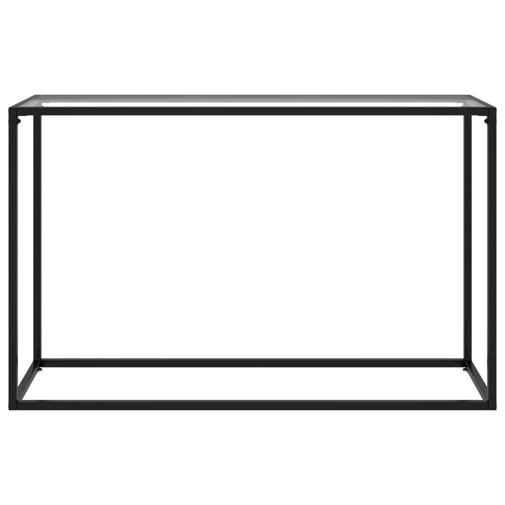 Console Table Transparent 120x35x75 cm Tempered Glass - Newstart Furniture