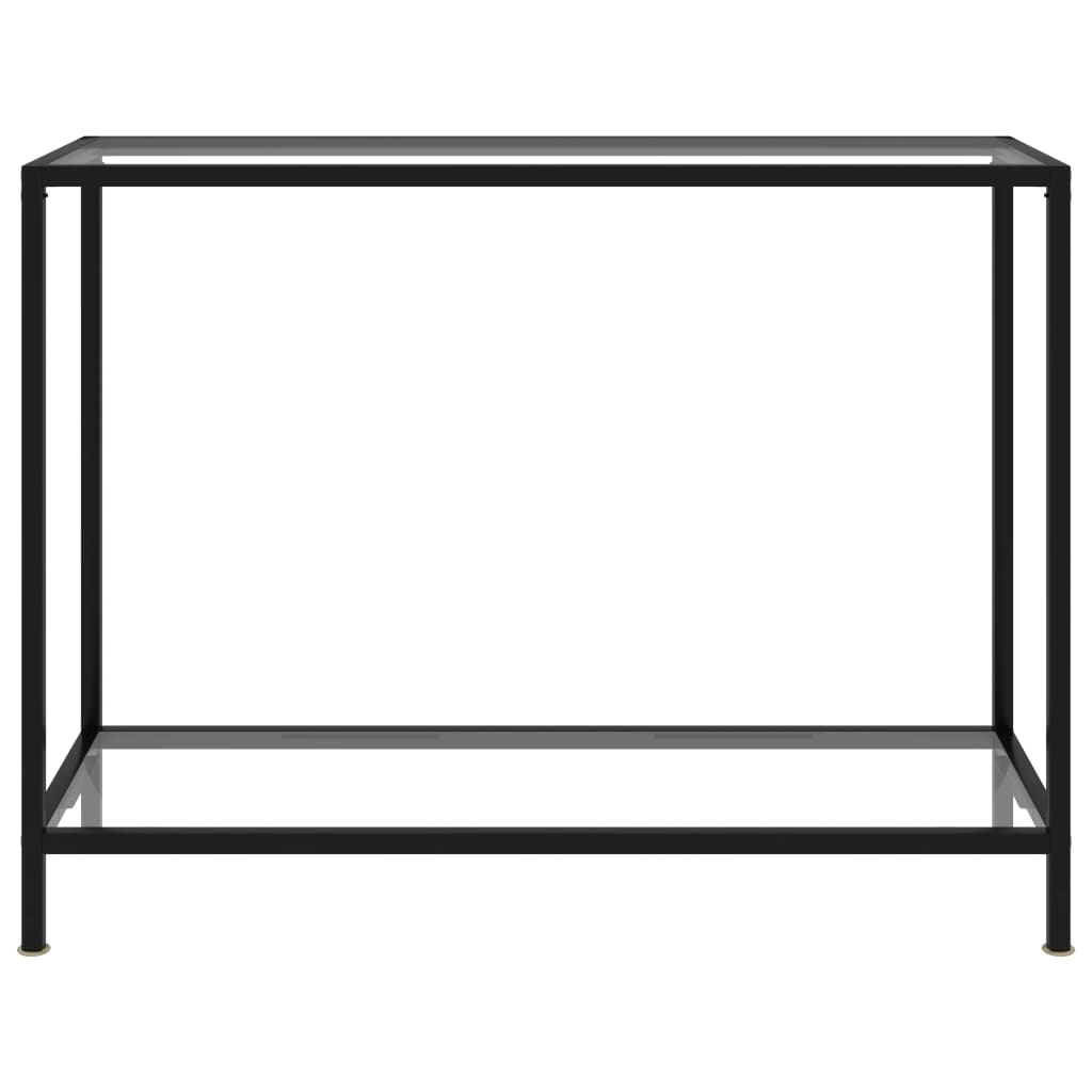 Console Table Transparent 100x35x75 cm Tempered Glass - Newstart Furniture