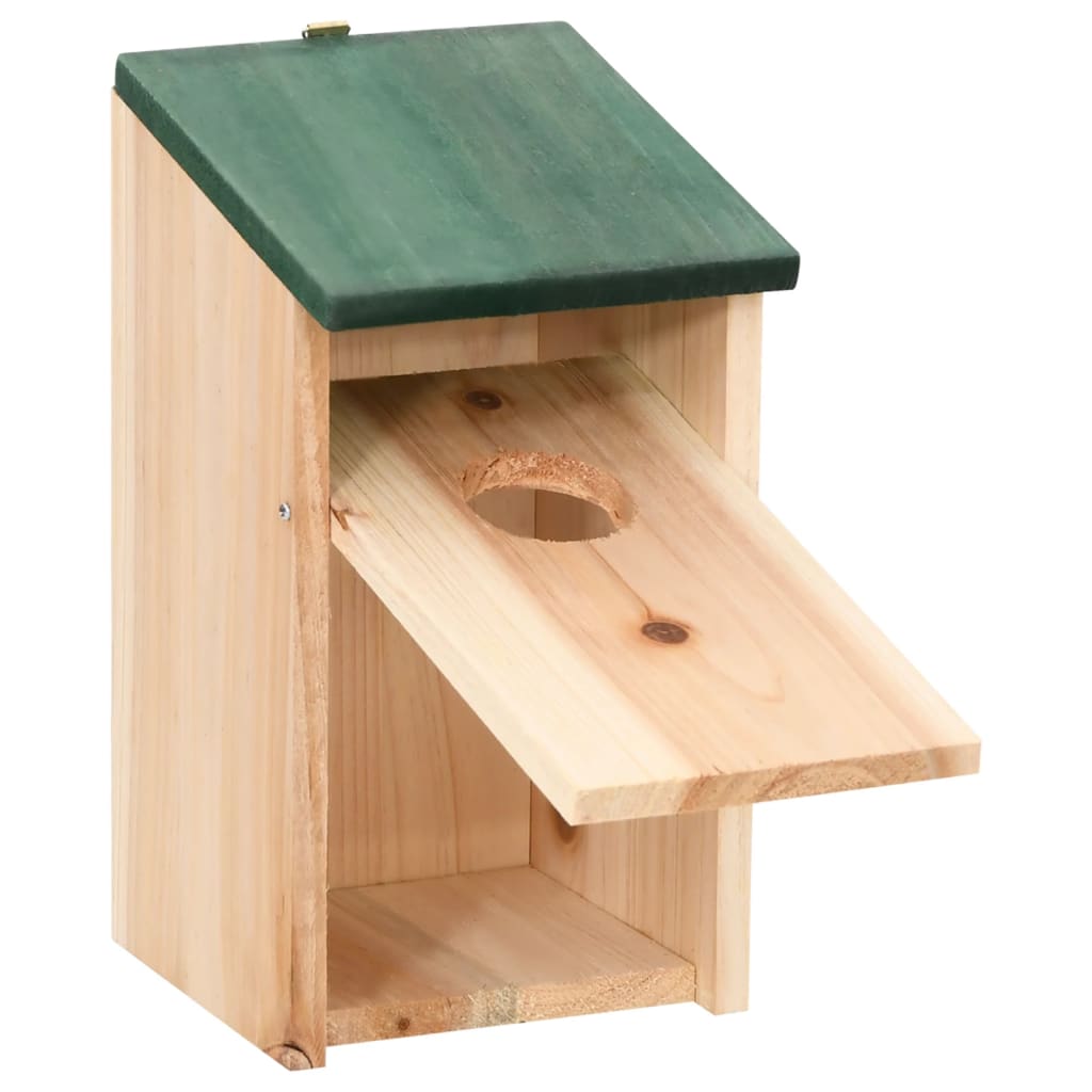 Bird Houses 10 pcs Solid Firwood 12x12x22 cm - Newstart Furniture