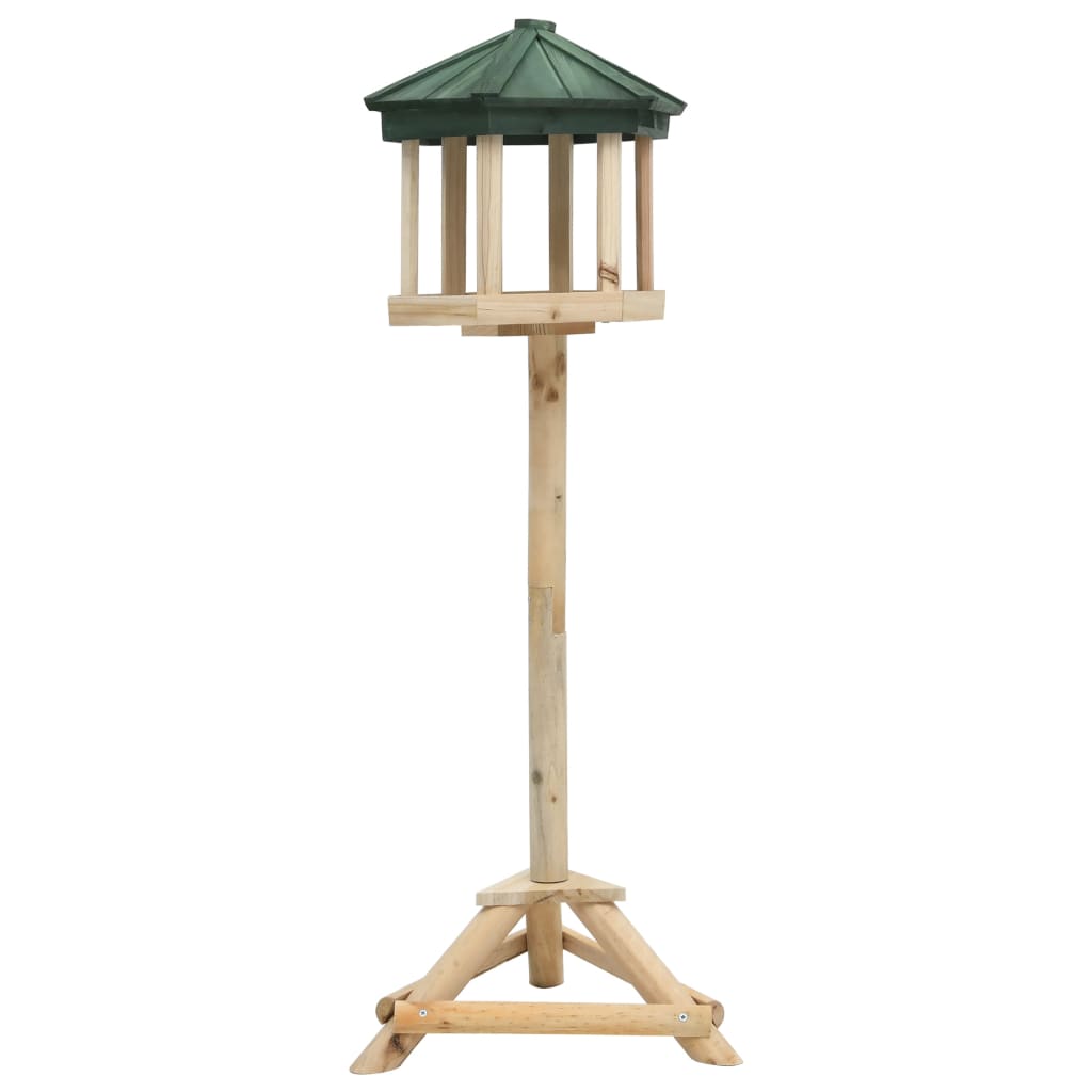 Standing Bird Feeder Solid Firwood 33x106 cm - Newstart Furniture