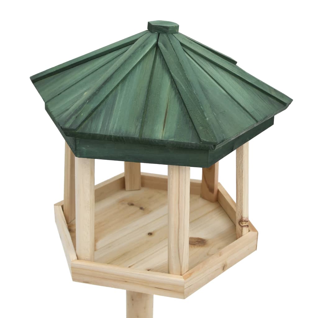 Standing Bird Feeder Solid Firwood 33x106 cm - Newstart Furniture