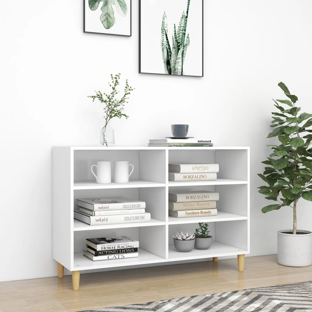 Sideboard White 103.5x35x70 cm Engineered Wood - Newstart Furniture