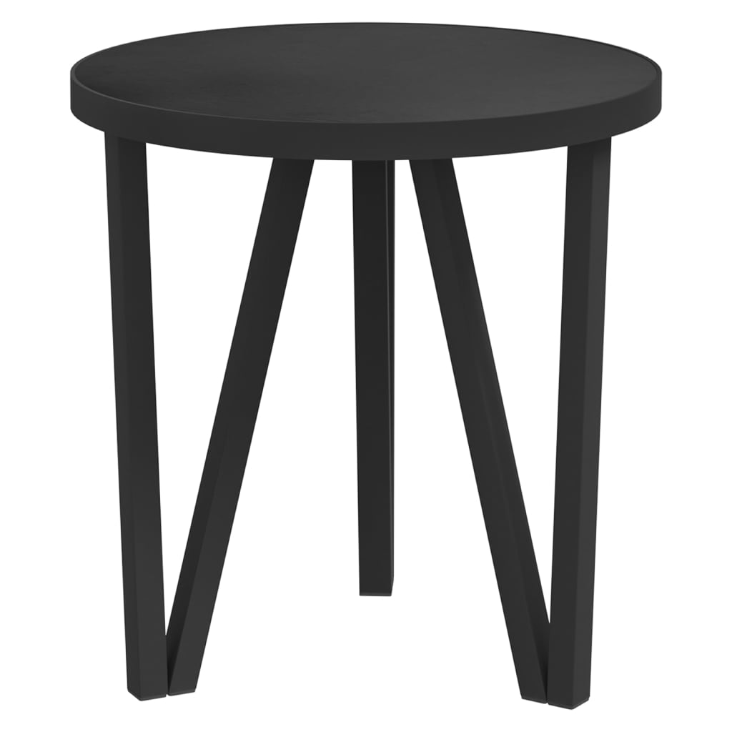 Tea Table Black Ø35 cm MDF - Newstart Furniture