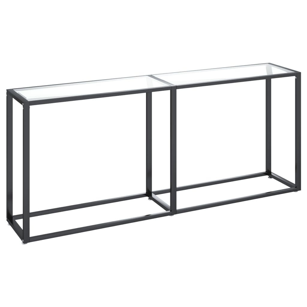 Console Table Transparent 180x35x75.5cm Tempered Glass - Newstart Furniture